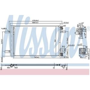 Nissens Condenser For Vauxhall Vivaro Turbo D 120 2.0 April 2019 To April 2022 Nissens Condenser For Vauxhall Vivaro Turbo D 120 2.0 April 2019 To April 2022