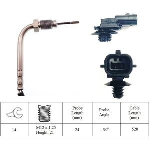 Lemark Post Cat Exhaust Gas Temperature Sensor For Renault Megane 1.6 2011-2015 Lemark Post Cat Exhaust Gas Temperature Sensor For Renault Megane 1.6 2011-2015