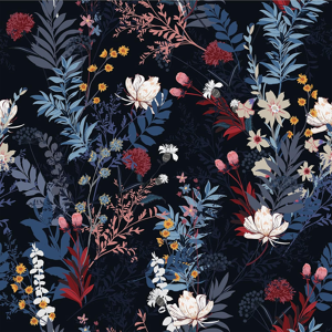 Does Not Apply Black Flower Wallpaper Self-Adhesive Blue Leaf Contact Paper Tropical Floral Sti Does Not Apply Black Flower Wallpaper Self-Adhesive Blue Leaf Contact Paper Tropical Floral Sti