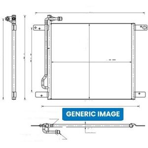 Mahle Ac500000s A/c Condenser Air Con Parallel Cooling Pipes For Ford Land Rover Mahle Ac500000s A/c Condenser Air Con Parallel Cooling Pipes For Ford Land Rover