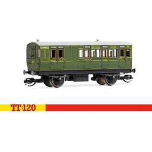 Hornby Tt4053 Tt Gauge 4 Wheel Coach Third Class Brake Sr Green Hornby Tt4053 Tt Gauge 4 Wheel Coach Third Class Brake Sr Green