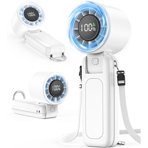 Does Not Apply 3 In 1 Handheld Portable Turbo Fan, 180° Foldable 6-Speed (1-100) Mini Fan, 5000 Does Not Apply 3 In 1 Handheld Portable Turbo Fan, 180° Foldable 6-Speed (1-100) Mini Fan, 5000