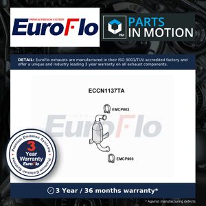 Euroflo Catalytic Converter Type Approved Fits Peugeot Expert Vf3, Vf3x 1.6d 07 To 15 Euroflo Catalytic Converter Type Approved Fits Peugeot Expert Vf3, Vf3x 1.6d 07 To 15