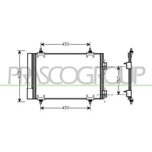 Prasco Citroen C4 Picasso Ii 01/02/2013- Psa Various Models Condenser Ci424c002 Prasco Citroen C4 Picasso Ii 01/02/2013- Psa Various Models Condenser Ci424c002
