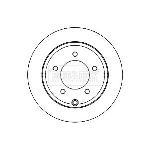 Borg & Beck 2x Brake Discs Pair Solid Fits Jeep Compass Mk49 2.0 Rear 2011 On Ecn 262mm Set Borg & Beck 2x Brake Discs Pair Solid Fits Jeep Compass Mk49 2.0 Rear 2011 On Ecn 262mm Set