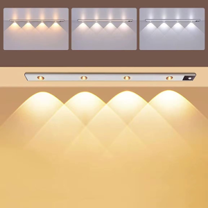 Does Not Apply Led Under Cabinet Light With Motion Sensor, 4 Lights, Soft White, 120° Detection Does Not Apply Led Under Cabinet Light With Motion Sensor, 4 Lights, Soft White, 120° Detection
