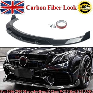 Magickit B-Style Front Splitter Carbon Look For 2016-19 Mercedes E Class W213 Real E63 Magickit B-Style Front Splitter Carbon Look For 2016-19 Mercedes E Class W213 Real E63