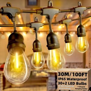 Azurestar 30m Festoon Lights Outdoor Ip65 Waterproof Festoon E27 String Lights Azurestar 30m Festoon Lights Outdoor Ip65 Waterproof Festoon E27 String Lights