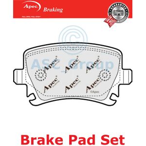 Apec Brake Pads Rear - Ccta, Cczc, Ccea, Cjxh, Cawb, Ccza, Cayc, Tdi, Octavia, Seat Leon Apec Brake Pads Rear - Ccta, Cczc, Ccea, Cjxh, Cawb, Ccza, Cayc, Tdi, Octavia, Seat Leon