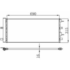 Prasco Ford Mondeo V 14- Condenser Fd080c001 Prasco Ford Mondeo V 14- Condenser Fd080c001