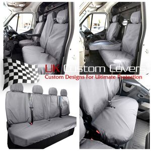 Uk Custom Covers Renault Master (2010-2024) Waterproof Front And Rear Seat Covers - 236 416 G Uk Custom Covers Renault Master (2010-2024) Waterproof Front And Rear Seat Covers - 236 416 G