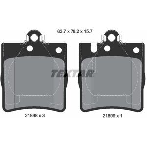 Front Rear Brake Pad Set Fits Mercedes-Benz Textar 2189801 1 Year Warranty Front Rear Brake Pad Set Fits Mercedes-Benz Textar 2189801 1 Year Warranty