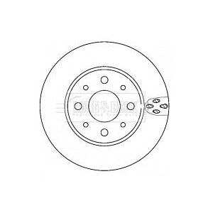 X2 Borg & Beck Front Axle Brake Disc Pair Fits Fiat Ford Bbd4406 X2 Borg & Beck Front Axle Brake Disc Pair Fits Fiat Ford Bbd4406