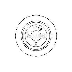 X2 Borg & Beck Rear Brake Disc Pair Fits Mini Bbd4257 X2 Borg & Beck Rear Brake Disc Pair Fits Mini Bbd4257