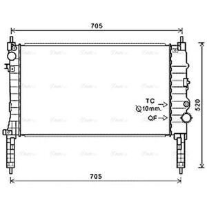 Radiator Ol2654 Ava 1300345 1300353 1300354 95091649 95136076 Radiator Ol2654 Ava 1300345 1300353 1300354 95091649 95136076
