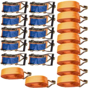 Bfo 8m 5t J Hook Lorry Lashing Ratchet Strap - 5000kg 8 Metre Tie Down X10 50mm Bfo 8m 5t J Hook Lorry Lashing Ratchet Strap - 5000kg 8 Metre Tie Down X10 50mm