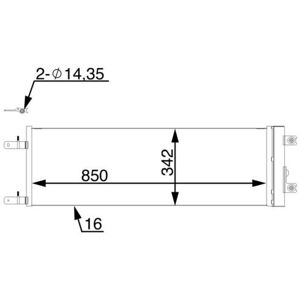 Mahle Ac98000s A/c Condenser Air Conditioning Parallel Cooling Pipes Fits Daf Mahle Ac98000s A/c Condenser Air Conditioning Parallel Cooling Pipes Fits Daf