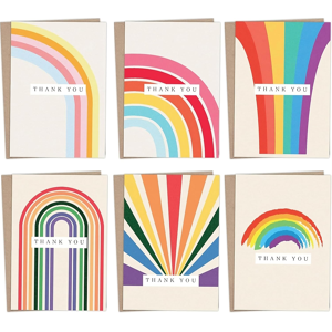 Does Not Apply 12/24/48 Thank You Cards Multipack With Envelopes - Rainbow Greeting Cards For T Does Not Apply 12/24/48 Thank You Cards Multipack With Envelopes - Rainbow Greeting Cards For T