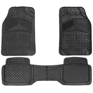 Swcm114 Canberra Front Rear Car Mats 3 Pieces X2 Rubber Full Cross By Streetwize Swcm114 Canberra Front Rear Car Mats 3 Pieces X2 Rubber Full Cross By Streetwize