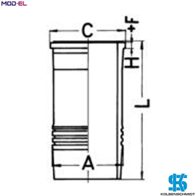Kolbenschmidt Cylinder Liner 89912110 For Dxi11330/11370/11440/11450 10.8l 6cyl Kolbenschmidt Cylinder Liner 89912110 For Dxi11330/11370/11440/11450 10.8l 6cyl