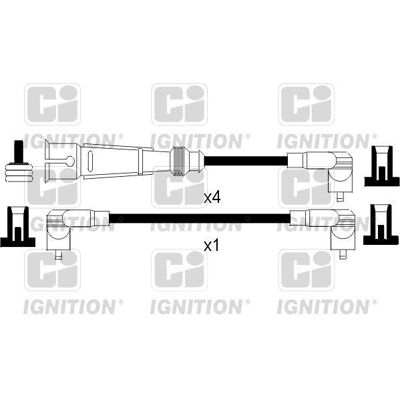QUINTON HAZELL XC1095 Ignition Wire Set - Ignition System QUINTON HAZELL XC1095 Ignition Wire Set - Ignition System