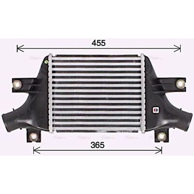 PRASCO MT4273 - Intercooler for Mitsubishi, Citroën, Peugeot PRASCO MT4273 - Intercooler for Mitsubishi, Citroën, Peugeot