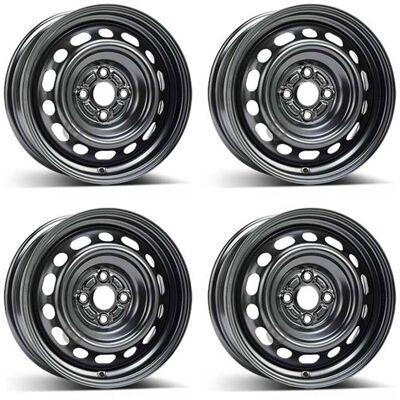 Alcar Acciaio 7225 15-inch Black Wheel - Wheel Alcar Acciaio 7225 15-inch Black Wheel - Wheel