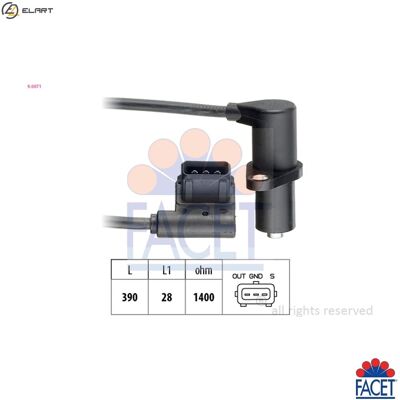FACET 9.0071 Camshaft Sensor - Made in Italy FACET 9.0071 Camshaft Sensor - Made in Italy
