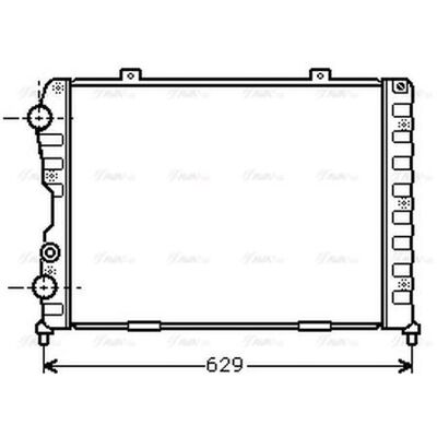 PRASCO ALA2056 Aluminium Radiator - Engine Cooling Part PRASCO ALA2056 Aluminium Radiator - Engine Cooling Part