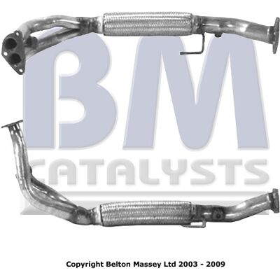 Fiat Punto BM70096 Exhaust Pipe - Front OEM Fit Fiat Punto BM70096 Exhaust Pipe - Front OEM Fit