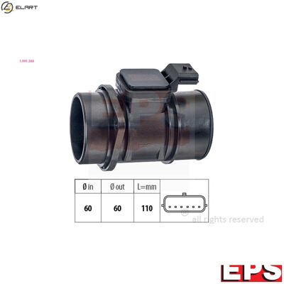 EPS 1.991.388 Air Flow Sensor - Air Flow Sensor, Made in Italy EPS 1.991.388 Air Flow Sensor - Air Flow Sensor, Made in Italy