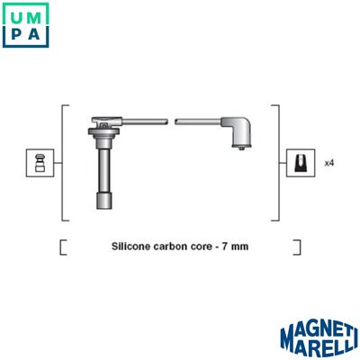 MAGNETI MARELLI 941318111103 Ignition Cable Set - Ignition Cables MAGNETI MARELLI 941318111103 Ignition Cable Set - Ignition Cables