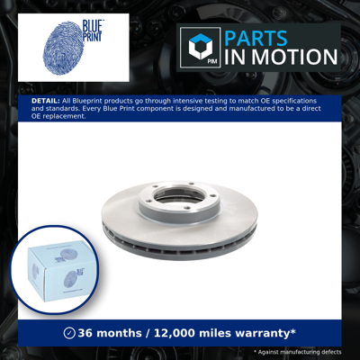 BLUE PRINT ADT34360 Ventilated Front Axle Brake Disc - Brake Disc BLUE PRINT ADT34360 Ventilated Front Axle Brake Disc - Brake Disc