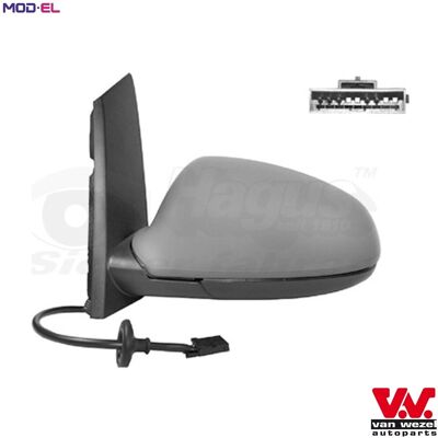 VAN WEZEL Model 3749807 Heated Aspherical Electric Door Mirror - Door Mirror VAN WEZEL Model 3749807 Heated Aspherical Electric Door Mirror - Door Mirror