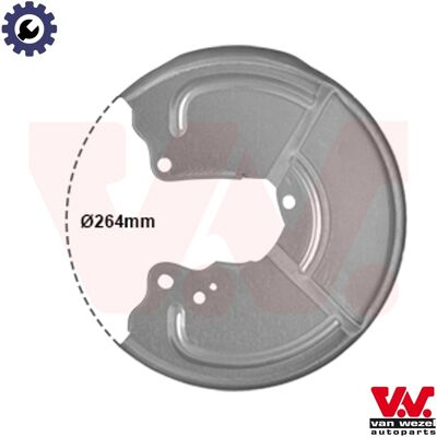 VAN WEZEL Model 1754373 Brake Dust Shield - Brake Part VAN WEZEL Model 1754373 Brake Dust Shield - Brake Part