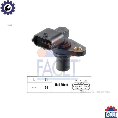 FACET 9.0480 Camshaft Sensor - Camshaft Position Sensor FACET 9.0480 Camshaft Sensor - Camshaft Position Sensor