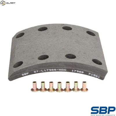 SBP Brake Shoe Set - Rear/Front Axle - 07-L17988-N00 SBP Brake Shoe Set - Rear/Front Axle - 07-L17988-N00
