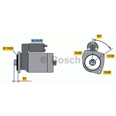 BOSCH Starter 0 986 022 260 - Starter Motor BOSCH Starter 0 986 022 260 - Starter Motor