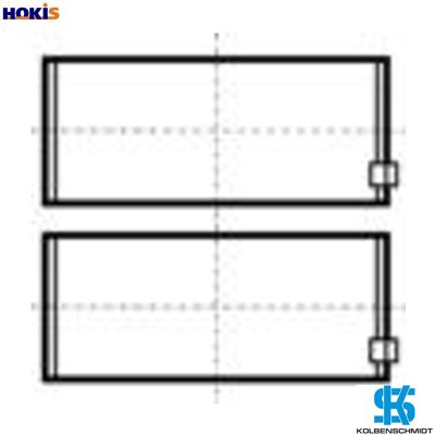 KOLBENSCHMIDT 79331600 Engine Bearing KOLBENSCHMIDT 79331600 Engine Bearing