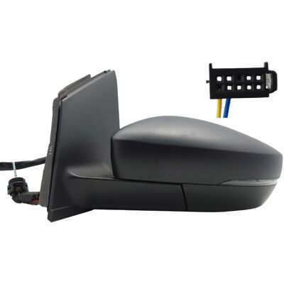 PRASCO VG0237114 - Side Mirror - Left, Black, Manual Adjustment - Volkswagen Polo V 2014-2017 PRASCO VG0237114 - Side Mirror - Left, Black, Manual Adjustment - Volkswagen Polo V 2014-2017