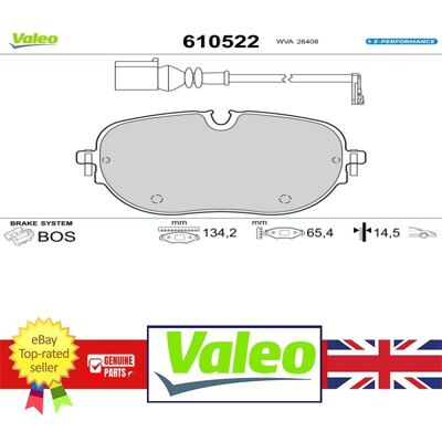 VALEO - 610522 - VW 1EA698151L - Brake pads VALEO - 610522 - VW 1EA698151L - Brake pads