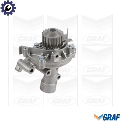GRAF PA1045 Water Pump - Impeller 64.5mm, Steel, For Toothed Belt Drive GRAF PA1045 Water Pump - Impeller 64.5mm, Steel, For Toothed Belt Drive