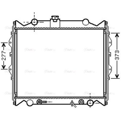 PRASCO TO2249 Aluminium Radiator - Cooling System PRASCO TO2249 Aluminium Radiator - Cooling System