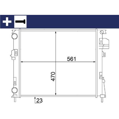 MAHLE CR 1504 000S Radiator - Radiator, cooling system, for Nissan Primastar, Opel Vivaro, Renault Trafic MAHLE CR 1504 000S Radiator - Radiator, cooling system, for Nissan Primastar, Opel Vivaro, Renault Trafic