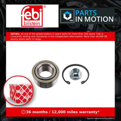 Honda Febi Bilstein Wheel Bearing Kit - 173668 Honda Febi Bilstein Wheel Bearing Kit - 173668