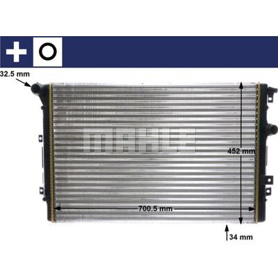 MAHLE CR 2032 000S Radiator - Engine Cooling MAHLE CR 2032 000S Radiator - Engine Cooling