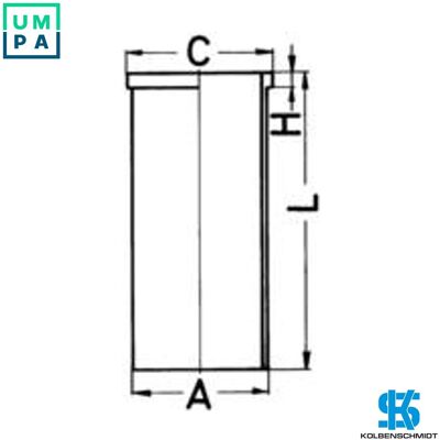 KOLBENSCHMIDT 89432190 Cylinder Bushing - Dry, 82.5mm KOLBENSCHMIDT 89432190 Cylinder Bushing - Dry, 82.5mm
