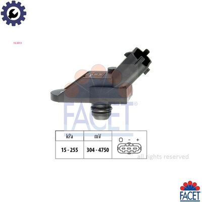 FACET 10.3013 Pressure Sensor - Altitude Adaptation - OE Equivalent FACET 10.3013 Pressure Sensor - Altitude Adaptation - OE Equivalent