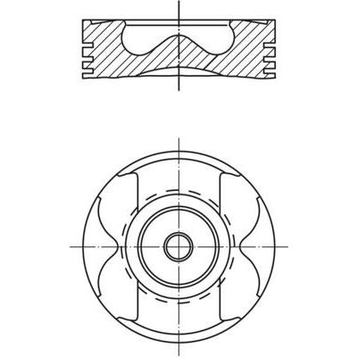 MAHLE Piston 021pi00125002 - Piston for Renault 80.50mm MAHLE Piston 021pi00125002 - Piston for Renault 80.50mm