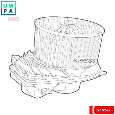 DENSO DEA02003 - Interior blower - Left-hand drive - With resistor DENSO DEA02003 - Interior blower - Left-hand drive - With resistor